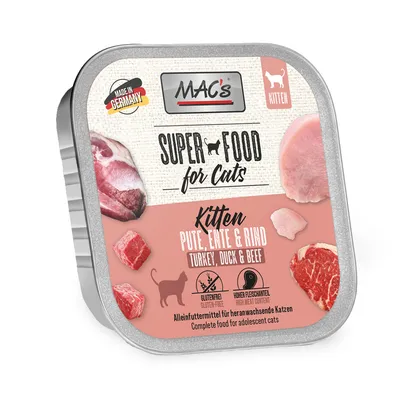 Икономична опаковка MAC's Cat в купички 64 x 100 г - сьомга и пилешко