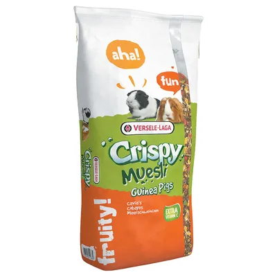 Versele-Laga Crispy Muesli Guinea Pigs. Fruitige caviavoeding met extra vitamine C.