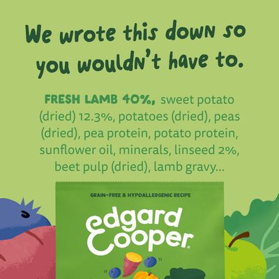 Edgard & Cooper Adult Lam Graanvrij voor honden