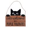 TIAKI tabliczka na drzwi "Cats Welcome, People Tolerated" 1 szt.