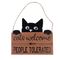 TIAKI "Cats Welcome, People Tolerated" ajtótábla 1 darab