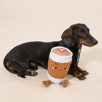 TIAKI игрушка для собак Happy Frappuccino, коричневый - 20 x 12 x 12 см