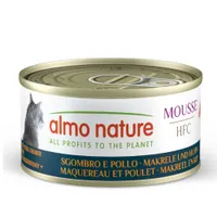 Almo Nature HFC Cat Mousse 6 x 70 g - Macrou și pui