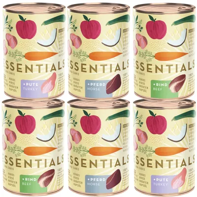 Terra Canis Essential 8+, 6 x 385 g - Pachet mixt (3 varietăți)