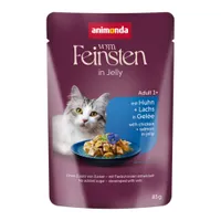 animonda Vom Feinsten Adult Raffinesse u želeu 24 x 85 g - Bogata piletinom s lososom