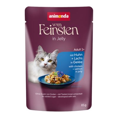 animonda Vom Feinsten Adult Raffinesse u želeu 24 x 85 g Bogata piletinom s lososom