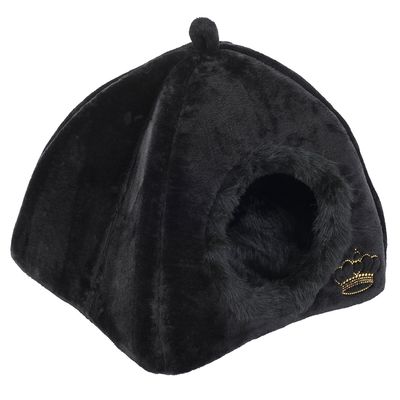 Kuschelhöhle Royal Pet Black L 45 x B 45 x H 45 cm
