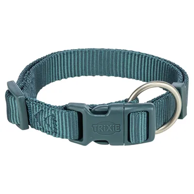 Trixie Premium collier pour chien, pétrole - taille XS - S : 22 - 35 cm de tour de cou, 10 mm de large