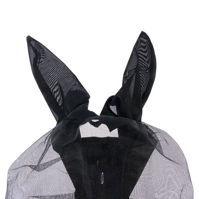 Rete nera con design a orecchie di coniglio, adatta per costumi o accessori.