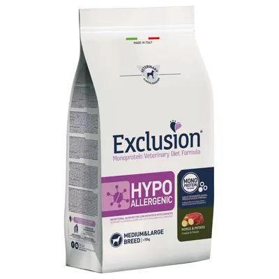 Exclusion Diet Hypoallergenic Medium/Large Adult με Άλογο & Πατάτα - 12 kg