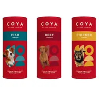 Coya Adult Dog Topper para cães - Pack misto: 3 variedades (3 x 50 g)