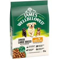 James Wellbeloved Junior Large Breed - Turkey & Rice - 12kg