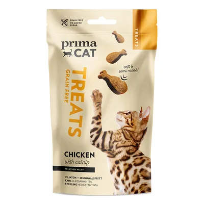 PrimaCat Softy Treats с пиле и котешка мента - 4 x 50 г