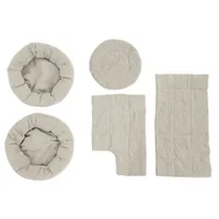 Natural Paradise Componente de rezervă - Magnolia XL Plus Set de perne: verde gri, velur reiat