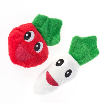 Jouets Veggies avec menthe à chat - 2 jouets