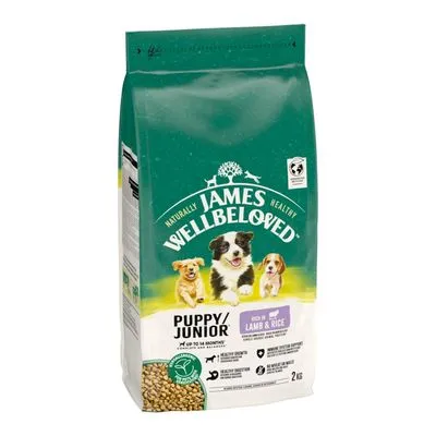 James Wellbeloved Puppy Junior Dog Hypoallergenic Lam & Rijst