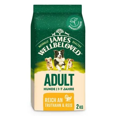 James Wellbeloved Adult Dog Hypoallergenic Kalkoen & Rijst Hondenvoer James Wellbeloved Adult Dog Hypoallergenic Kalkoen & Rijst Hondenvoer
