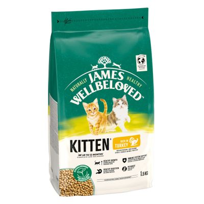 James Wellbeloved Kitten Hypoallergenic, indyk i ryż 1,5 kg