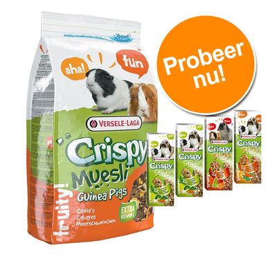 Crispy Muesli Cavia + Sticks voor een Speciale Prijs 2,75 kg
