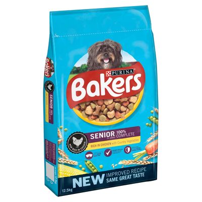 Bakers Senior Rich in Chicken with Country Vegetables 12.5kg
