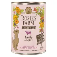 Rosie's Farm Single Meat Adult 6 x 395 g - Agnello & Riso