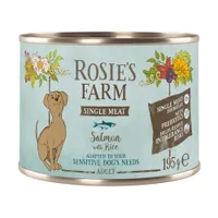 Rosie's Farm Single Meat Adult 6 x 195 g - Fisch & Reis