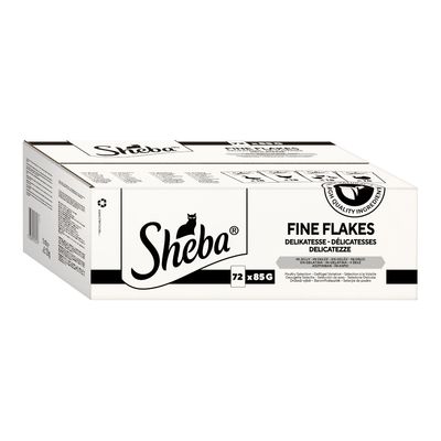 Sheba Sachets-portions 72 x 85 g pour chat délice en gelée, recettes à la volaille