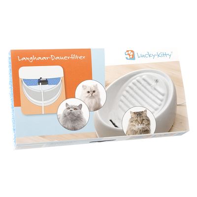 Filtros de substituição para fontes e bebedouros Lucky Kitty, para pelo longo (1 ud.)