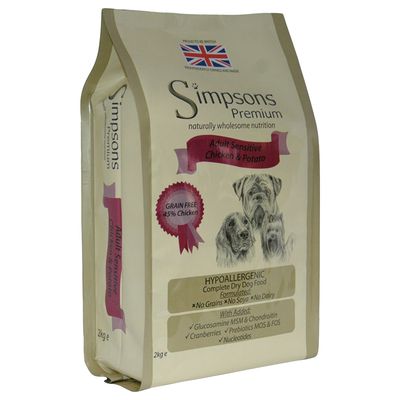 Simpsons Premium Adult Sensitive Huhn & Kartoffel 2 kg