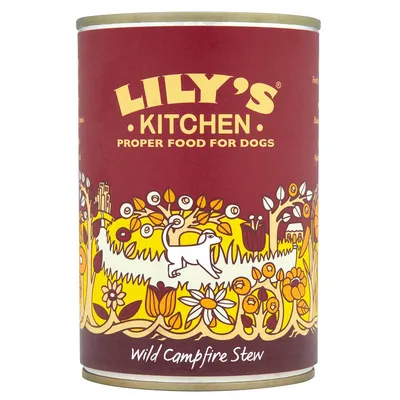 Lily's Kitchen Dinner για Σκύλους 6 x 400 g - Κοτόπουλο & Γαλοπούλα με Καρότα, Κολοκύθα & Κριθάρι