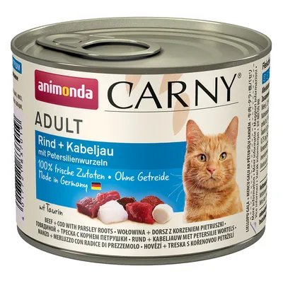 Смешанная упаковка Animonda Carny Adult 24 x 200 г  - Adult: треска и петрушка