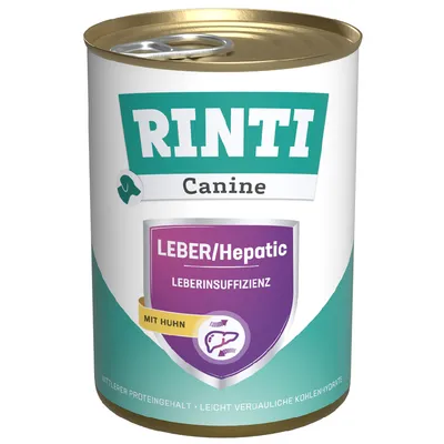 RINTI Canine Leber/Hepatic mit Huhn - 12 x 400 g RINTI Canine Leber/Hepatic mit Huhn - 12 x 400 g