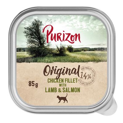 Purizon Original Schalen 24 x 85 g Hühnerfilet mit Lamm