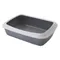 Savic Katzentoilette Iriz mit Rand - 50 cm grau / weiß