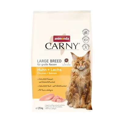animonda Carny Large Breed poulet + saumon – 1,75 kg