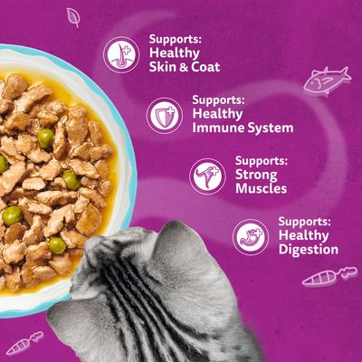 Whiskas 1+ Aromatic Selection Seafood Delight in Gravy