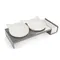 CanadianCat Company Futterbar Cat Diner Metall: 2 x 250 ml, Ø 15 cm