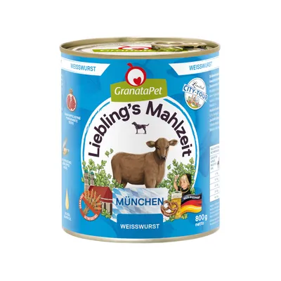 Granatapet Liebling´s Mahlzeit City Tour 6 x 800 г - München (Weißwurst) Granatapet Liebling´s Mahlzeit City Tour 6 x 800 г - München (Weißwurst)