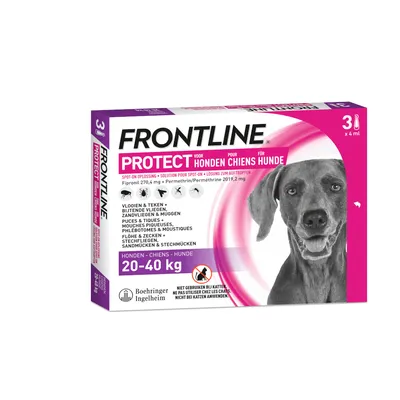 Frontline® TRI-ACT  Protect Spot On pour chien – Taille L : 3 pipettes x 4 ml Frontline® TRI-ACT  Protect Spot On pour chien – Taille L : 3 pipettes x 4 ml