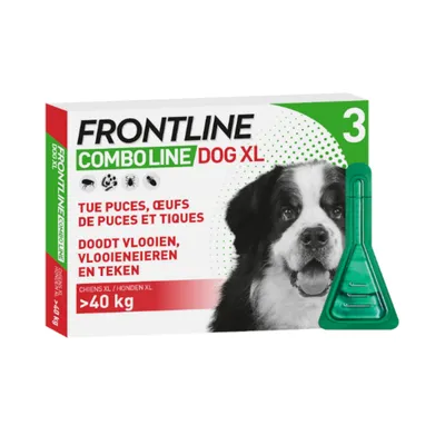 Frontline® Combo Spot-on chien - taille XL : 3 pipettes de 4,02 ml