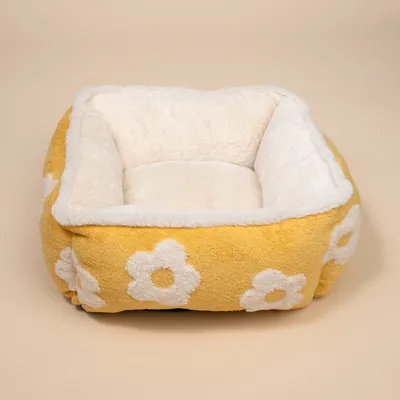 TIAKI легло за кучета Flower - квадратно: ок. Д 47 x Ш 47 x В 21 см