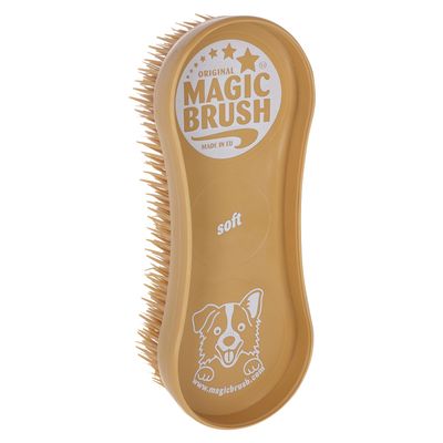 Kerbl MagicBrush Soft Sandstorm voor honden L 16,5 x B 6,5 x H 3 cm