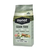 Croquettes Ownat Dog Grain Free Adult poulet pour chien - 3 kg