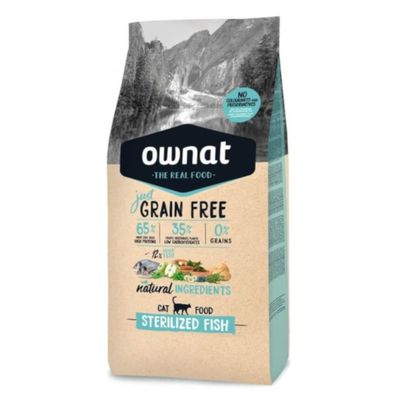 Ownat Just Grain Free Sterilised poisson pour chat 2 x 8 kg