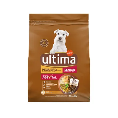Ultima Dog Mini Senior Kylling - Økonomipakke: 2 x 2,5 kg