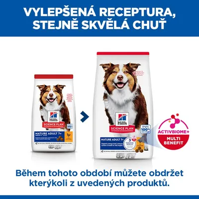 Hill's Science Plan Mature Adult 7+ Medium kuracie - 18 kg