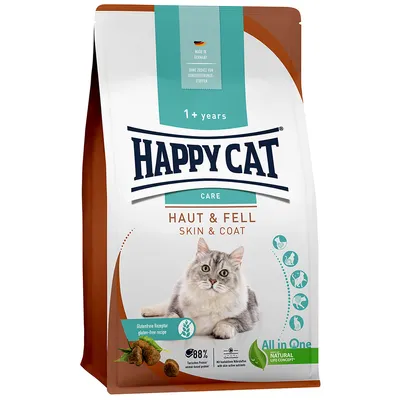 Happy Cat Care, skóra i sierść - 1,3 kg