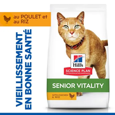 Hill's Science Plan Senior Vitality Mature Adult 7+ poulet et riz  - 1,5 kg