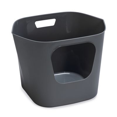 Bac à litière Karlie Lotus Eco pour chat gris