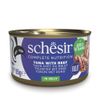 Schesir Complete Voeding filet in gelei 6 x 85 g Tonijn met rundvlees